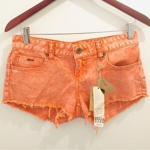 NWT Billabong Lovvah Shorts Rustic Rose 3 pink orange